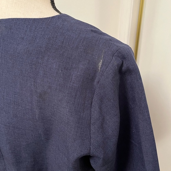 Rebecca Tatti Blue Denim Colored Office Dress - Picture 9 of 10